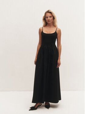 Le Collet Le Collet Sukienka letnia JOA Czarny Flare Fit