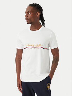 Beverly Hills Polo Club Beverly Hills Polo Club Tricou P-SS26M-TS1519 Alb Regular Fit
