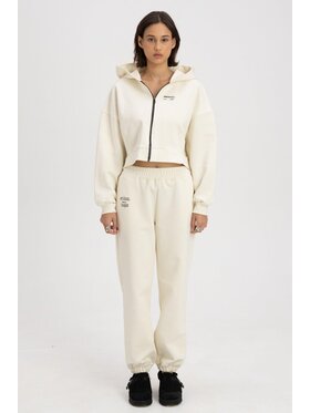 Misaga Misaga Spodnie dresowe AYR SWEATPANTS Écru Relaxed Fit