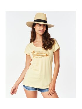 Rip Curl Rip Curl T-Shirt Playabella Graphic Tee Żółty Regular Fit