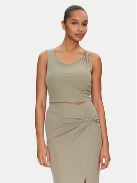 Guess Guess Top W5GP22 KAQL2 Zielony Regular Fit