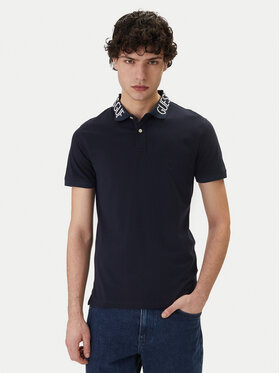 Guess Guess Polo marškinėliai M6GP66 K3070 Tamsiai mėlyna Slim Fit