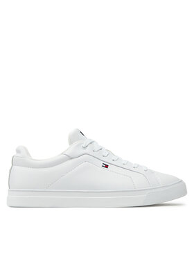 Tommy Hilfiger Tommy Hilfiger Снікерcи Icon Court Lth Flag Ess FM0FM05317 Білий