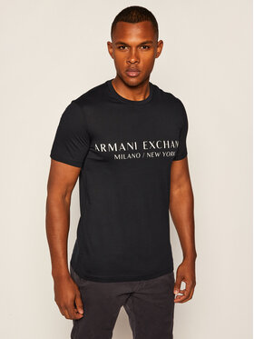 Armani Exchange Armani Exchange T-Shirt 8NZT72 Z8H4Z 1510 Granatowy Slim Fit