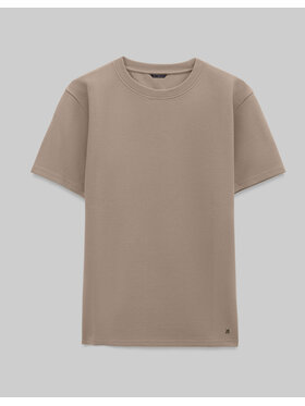 Borgio Borgio T-Shirt valleve Beżowy Classic Fit