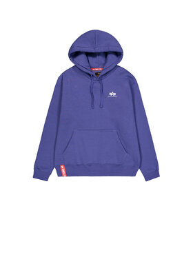 Alpha Industries Alpha Industries Bluza Basic Small Logo Hoodie Fioletowy Regular Fit