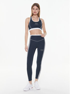 Guess Leggings Signature V3GB05 KBP41 Tamnoplava Slim Fit