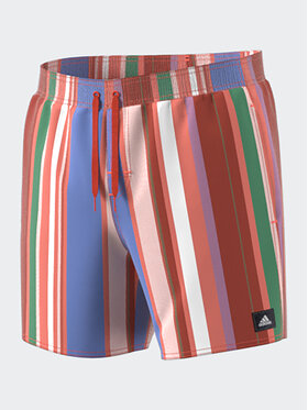 adidas adidas Plavecké šortky Striped Swim Shorts IA7753 Oranžová Regular Fit