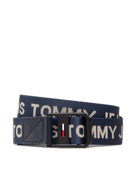Tommy Jeans Tommy Jeans Pánský pásek Tjm Elevated Webbing 3.5 AM0AM08572 Tmavomodrá