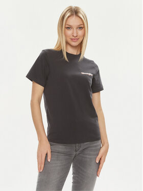 Wrangler Wrangler T-Shirt 112350315 Czarny Regular Fit