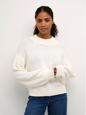 Kaffe Kaffe Pullover Neva 10507609 Écru Regular Fit