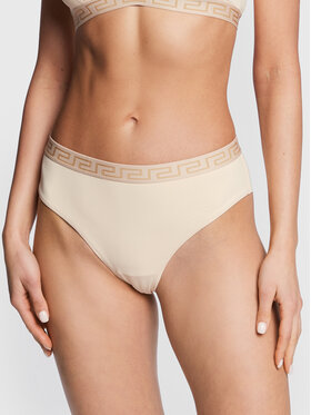 Versace Versace Braziljske spodnje hlačke Greca Border 1005834 Bež