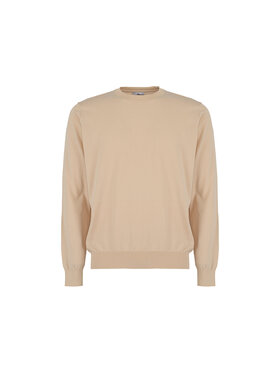 Aquascutum Aquascutum Sweter AA_B005_WO001-3 Beżowy Regular Fit