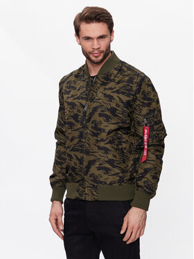 Alpha Industries Alpha Industries Bomber dzseki MA-1 TT Camo Zöld Slim Fit