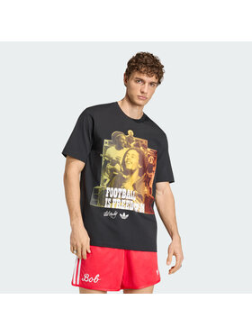 adidas adidas Koszulka techniczna Bob Marley Czarny Regular Fit