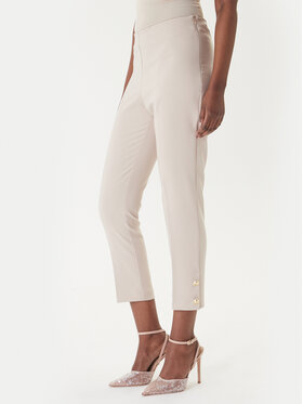 Rinascimento Rinascimento Spodnie materiałowe CFC0128641003 Beżowy Slim Fit