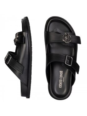 Roberto Cavalli Roberto Cavalli Šľapky CALF PASHA 22559 A Čierna