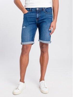 Cross Jeans Cross Jeans Szorty jeansowe A 565-251 Niebieski Regular Fit