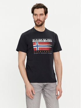 Napapijri Napapijri T-krekls S-Kreis NP0A4HQR Melns Regular Fit