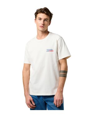 Wrangler Wrangler T-Shirt 112371409 Biały Regular Fit
