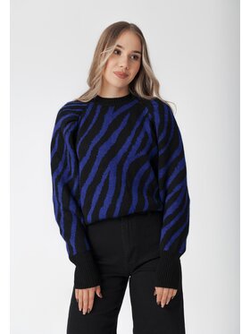 LAURELLA LAURELLA Sweter Laurella 6TU070852 Granatowy Regular Fit