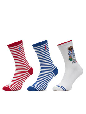 Polo Ralph Lauren Polo Ralph Lauren Súprava 3 párov vysokých dámskych ponožiek 455972027001 Béžová