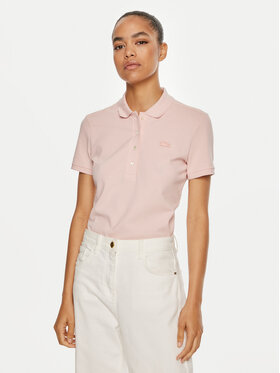 Lacoste Lacoste Polo marškinėliai PF5462 Rožinė Slim Fit