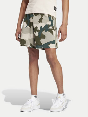 adidas adidas Спортни шорти Seasonal Essentials Camouflage IV7382 Зелен Regular Fit