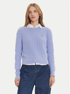 Tommy Jeans Tommy Jeans Kampsun Cable Essential DW0DW22165 Sinine Regular Fit
