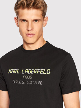 KARL LAGERFELD KARL LAGERFELD T-krekls 755081 523224 Melns Regular Fit
