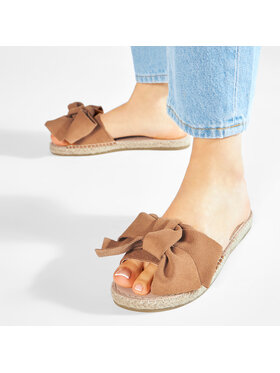 Manebi Espadrile Sandals With Bow W 1.1 J0 Rjava