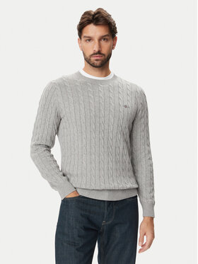 Gant Gant Sweter 8050601 Szary Regular Fit