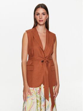 TWINSET TWINSET Gilet 231TT2772 Marron Regular Fit