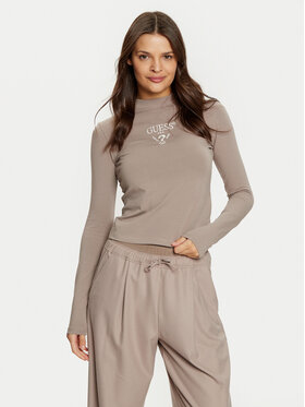 Guess Guess Blúz Colette V4YI23 KCDH1 Szürke Slim Fit