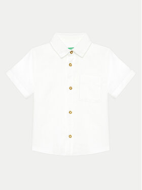 United Colors Of Benetton United Colors Of Benetton Πουκάμισο 5OK4GQ01K Λευκό Regular Fit