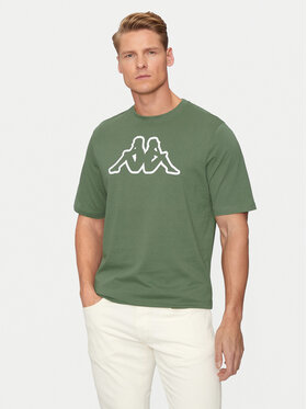 Kappa Kappa T-krekls Logo Korpo Cromen 303HZ70 Zaļš Regular Fit