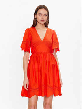 TWINSET TWINSET Poletna obleka 231TT2301 Oranžna Regular Fit