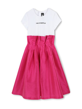 Karl Lagerfeld Kids Karl Lagerfeld Kids Každodenné šaty Z30460 D Ružová Regular Fit
