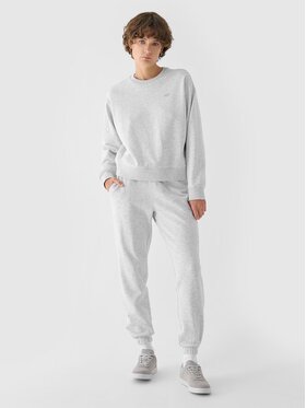 4F 4F Teplákové nohavice 4FWMM00TTROF1137-27M Sivá Regular Fit