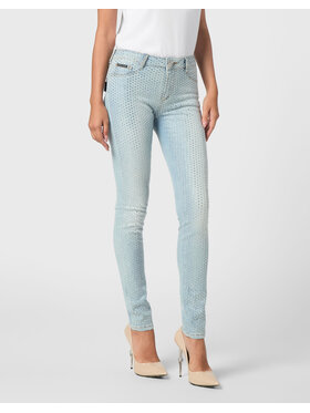 PHILIPP PLEIN PHILIPP PLEIN Jeggins 21707 Světle modrá Jegging Fit