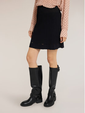 Motivi Motivi Spódnica midi 1614W000736N033 Czarny Flared Fit