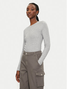 ONLY ONLY Bluzka Riley 15323159 Szary Slim Fit