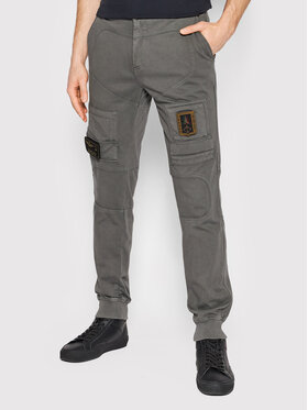 Aeronautica Militare Aeronautica Militare Текстилни панталони 221PF743J217 Сив Regular Fit