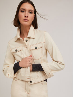 Motivi Motivi Giacca outdoor R705Q101006N002 Écru Regular Fit