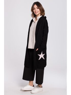 BeWear BeWear Kardigan bk063 Czarny Baggy Fit