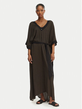 BOSS BOSS Rochie de plajă Monogram 50561263 Negru Relaxed Fit
