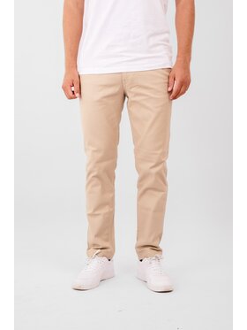 TeeShoppen TeeShoppen Chinosy 'Perform Collection' Beżowy Regular Fit