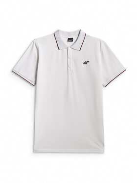 4F 4F Polo COMMERCIAL 12 Biały Regular Fit
