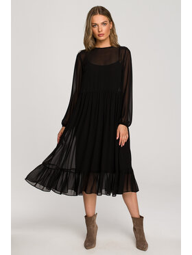 Stylove Stylove Sukienka codzienna S319 Czarny Regular Fit