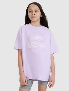 4F 4F T-Shirt 4FJWSS25TTSHF1870-52S Różowy Oversize